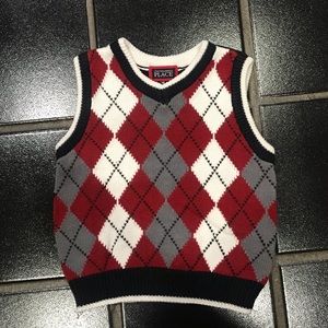 🗣The Children Place Argyle V-Neck Sweater